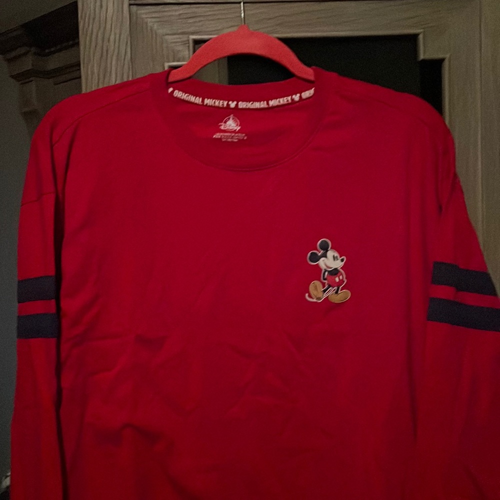 Red long sleeve Mickey Mouse shirt